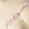 2 Yards Baby Pink Ruffle Satin Trim Polyester Lace Overlay Perfect For Garments